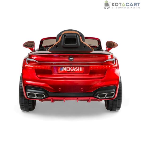 MEKASHI Electric Car for Kids, Remote, 12V Battery, 3 Speed, LED Lights, Music, Bluetooth, 1 to 11 Years, Swing Function, Long Wheelbase, ISI Mark, Metallic Red | Same-Day Delivery in Delhi NCR - Image 6