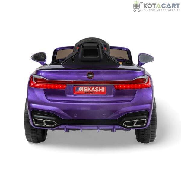 MEKASHI Electric Car for Kids, Remote, 12V Battery, 3 Speed, LED Lights, Music, Bluetooth, 1 to 11 Years, Swing Function, Long Wheelbase, ISI Mark, Metallic Violet | Same-Day Delivery in Delhi NCR - Image 6