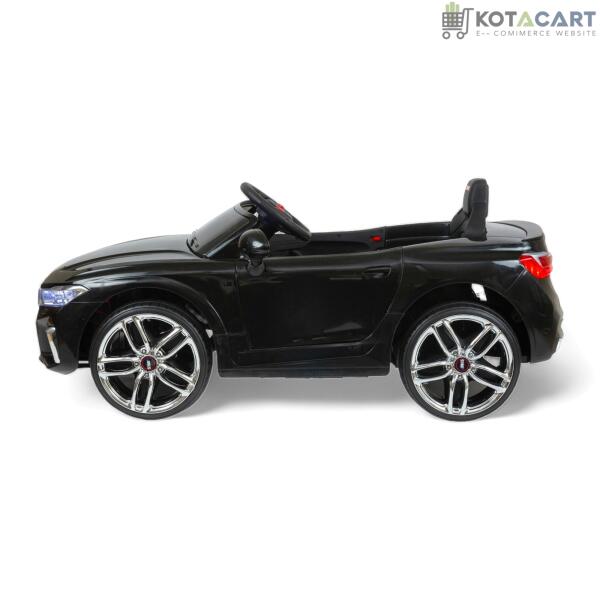 MEKASHI Electric Car for Kids, Remote, 12V Battery, 3 Speed, LED Lights, Music, Bluetooth, 1 to 7 Years, Swing Function, Long Wheelbase, ISI Mark, Black | Same-Day Delivery in Delhi NCR - Image 3