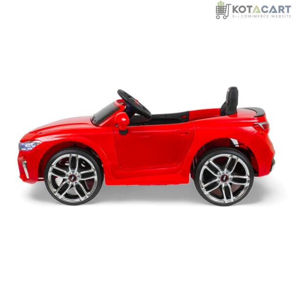 MEKASHI Electric Car for Kids, Remote, 12V Battery, 3 Speed, LED Lights, Music, Bluetooth, 1 to 11 Years, Swing Function, Long Wheelbase, ISI Mark, Red | Same-Day Delivery in Delhi NCR - Image 3