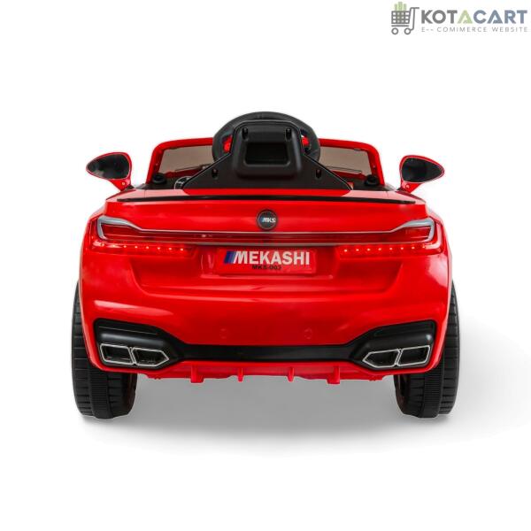 MEKASHI Electric Car for Kids, Remote, 12V Battery, 3 Speed, LED Lights, Music, Bluetooth, 1 to 11 Years, Swing Function, Long Wheelbase, ISI Mark, Red | Same-Day Delivery in Delhi NCR - Image 6