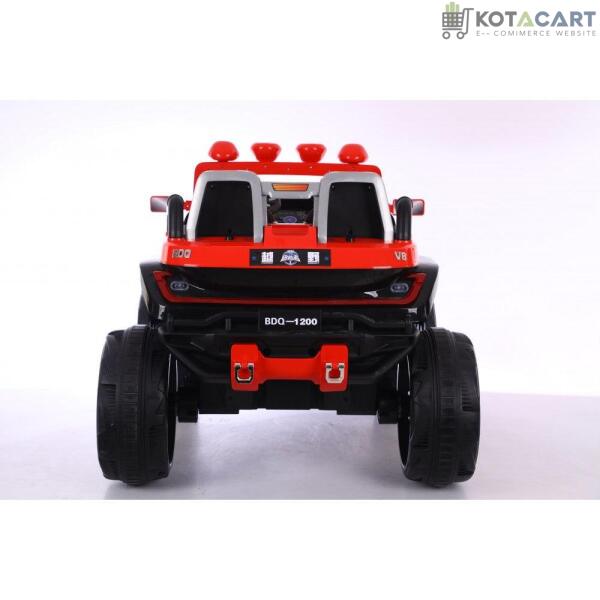 12V 4x4 Electric Blue Big Bdq 1200 Off road Jeep for Child | Music compatible | Spring Suspension & Seat Belt | Same-Day Delivery in Delhi NCR - Image 5