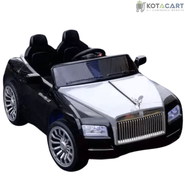 Rolls Royce Rechargeable Ride on Car for Kids & Toddlers with Remote Control - Black | Same-Day Delivery in Delhi NCR - Image 2