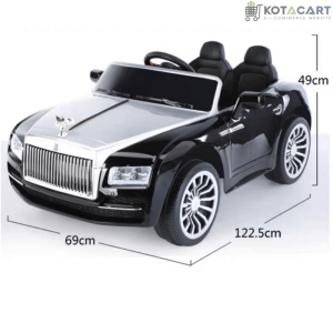 Rolls Royce Rechargeable Ride on Car for Kids & Toddlers with Remote Control - Black | Same-Day Delivery in Delhi NCR