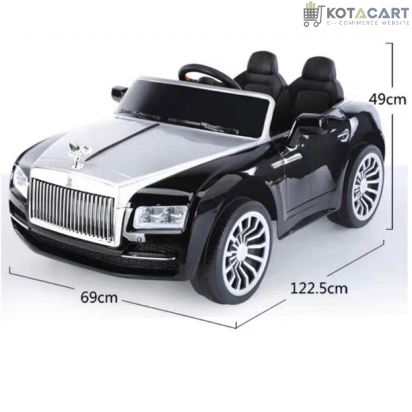 Rolls Royce Rechargeable Ride on Car for Kids & Toddlers with Remote Control - Black | Same-Day Delivery in Delhi NCR - Image 5