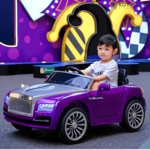 Rolls Royce Rechargeable Ride on Car for Kids & Toddlers with Remote Control - Purple | Same-Day Delivery in Delhi NCR