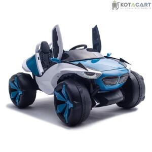 4x4 Big Wheels Electric Jeep in Blue and Red | Ride on Jeep | Same-Day Delivery in Delhi NCR