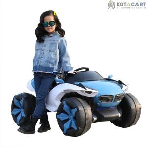 4x4 Big Wheels Electric Jeep in Blue and Red | Ride on Jeep | Same-Day Delivery in Delhi NCR