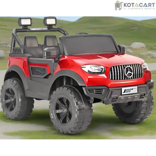 Battery operated Kids Mercedes 4x4 Big Size Red Jeep  | 12V Battery | Sturdy Material | Max Load 50 KG | Same-Day Delivery in Delhi NCR