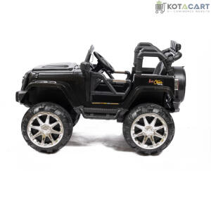 Battery operated Kids off road Black Jeep  | 12V Battery | Sturdy Material | Max Load 45 KG | Same-Day Delivery in Delhi NCR