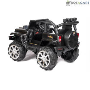 Battery operated Kids off road Black Jeep  | 12V Battery | Sturdy Material | Max Load 45 KG | Same-Day Delivery in Delhi NCR