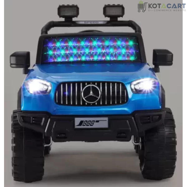 Kids Battery operated baby Mercedes 4x4 Big Size Blue Jeep  | 12V Battery | Sturdy Material | Max Load 50 KG | Same-Day Delivery in Delhi NCR