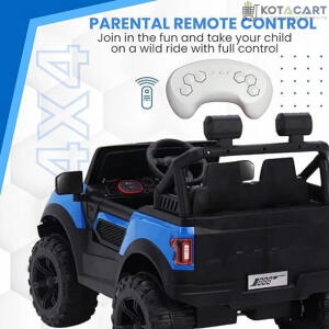 Kids Battery operated baby Mercedes 4x4 Big Size Blue Jeep  | 12V Battery | Sturdy Material | Max Load 50 KG | Same-Day Delivery in Delhi NCR