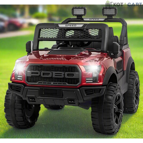 Battery operated Kids Berry Red Jeep  | 12V Battery | Sturdy Material | Max Load 45 KG | Same-Day Delivery in Delhi NCR