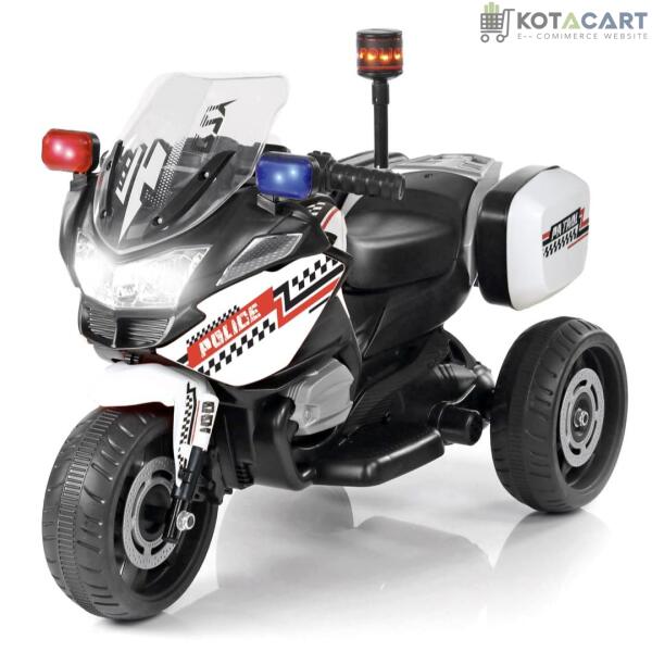 Kotacart | Battery Operated Three-Wheel Kids Police Bike (Multi Color) | Same-Day Delivery in Delhi NCR - Image 13