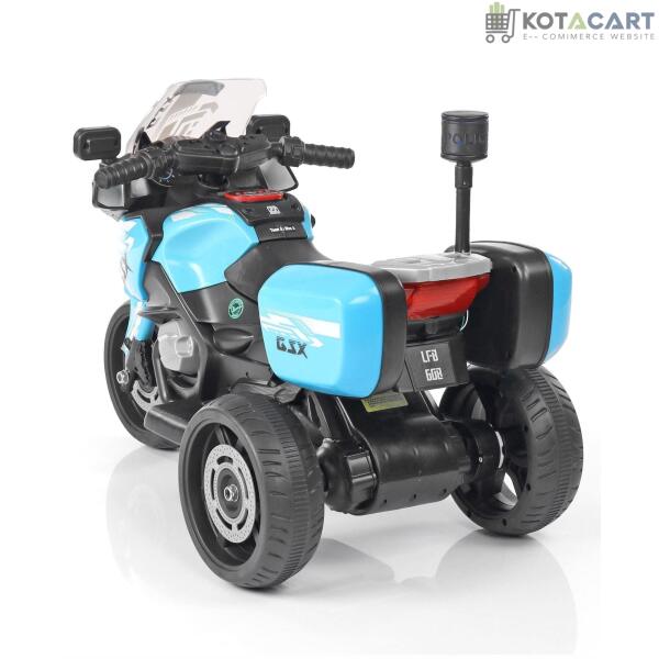 Kotacart | Battery Operated Three-Wheel Kids Police Bike (Multi Color) | Same-Day Delivery in Delhi NCR - Image 5