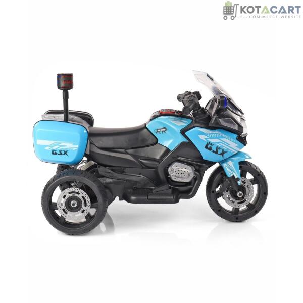 Kotacart | Battery Operated Three-Wheel Kids Police Bike (Multi Color) | Same-Day Delivery in Delhi NCR - Image 3