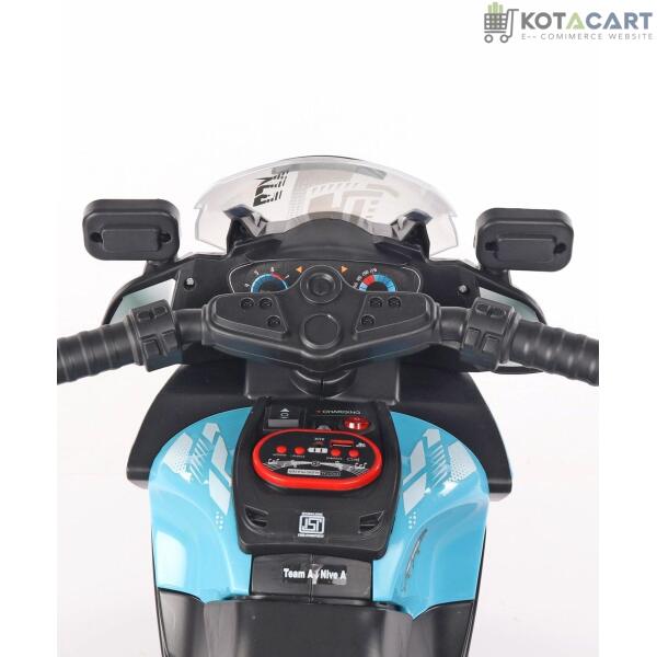 Kotacart | Battery Operated Three-Wheel Kids Police Bike (Multi Color) | Same-Day Delivery in Delhi NCR - Image 8