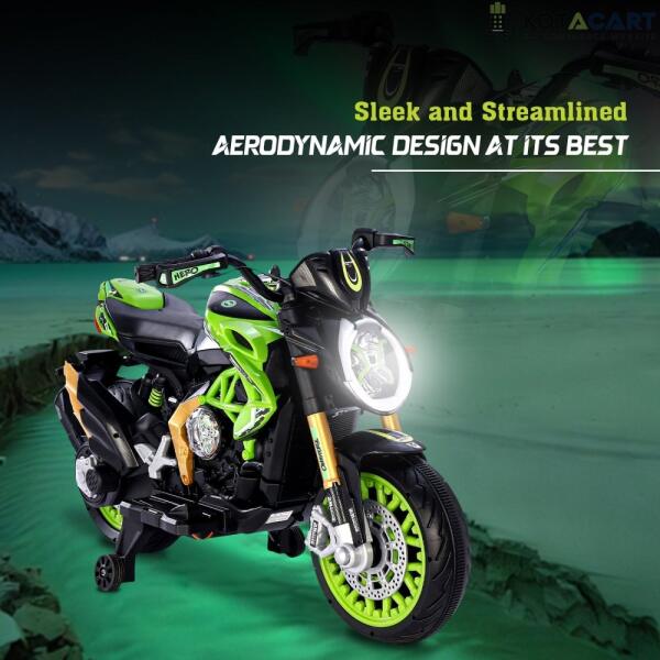 Kotacart | Exclusive Officially Licensed Ben 10 Big Ride-On Bike 12 Volt for Kids | Same-Day Delivery in Delhi NCR - Image 7