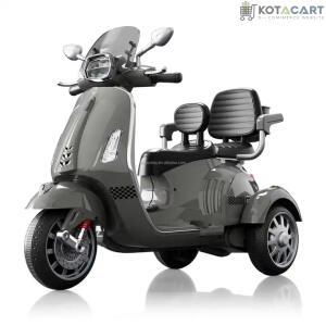 Kotacart | Unisex 2 Seater Big Size Ride-On 12V Battery Vespa scooter with 3 Wheels Power for Children | Same-Day Delivery in Delhi NCR