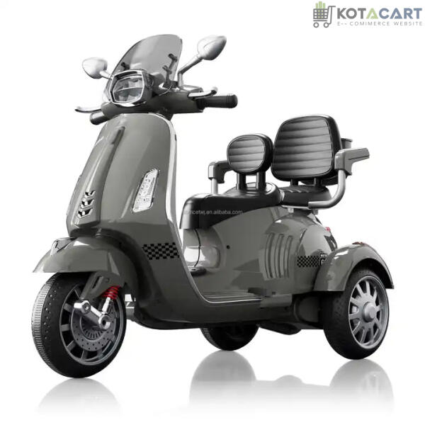 Kotacart | Unisex 2 Seater Big Size Ride-On 12V Battery Vespa scooter with 3 Wheels Power for Children | Same-Day Delivery in Delhi NCR - Image 6