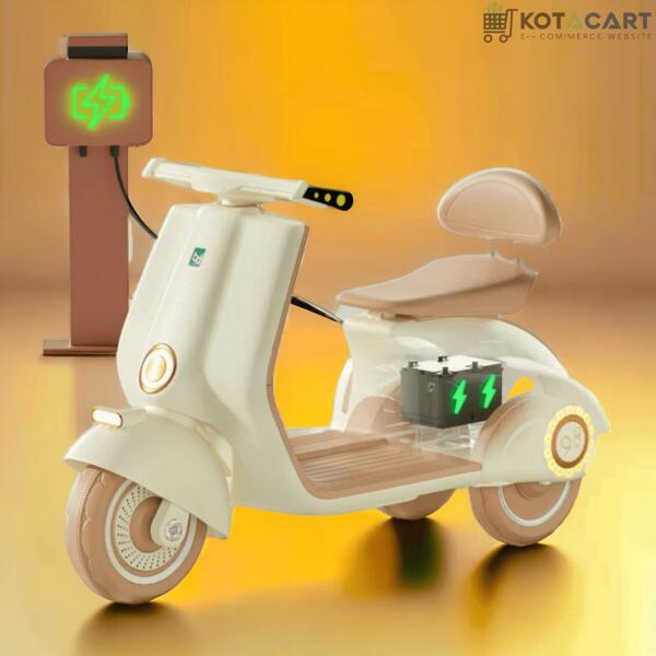 Kotacart | Vespa Matte Finish Kids Bike Kids scooter Battery Operated Ride On Scooty with remote | Same-Day Delivery in Delhi NCR - Image 5