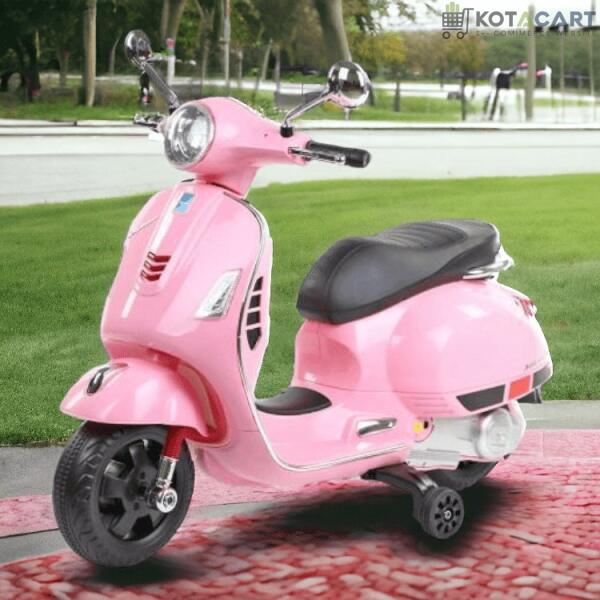 Kotacart | Vespa Rechargeable Battery Operated 12v Ride-on Scooter for Kids (3 to 7 Years) | Same-Day Delivery in Delhi NCR