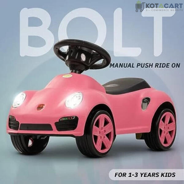 Bolt Push Rider for Kids |Cars with Music, Light & Comfort Seat Car | Sturdy Material | Max Load 20 KG | Same-Day Delivery in Delhi NCR