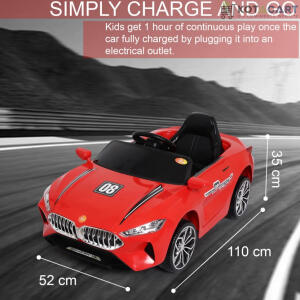 Red Supercar for Kids  | 12V Battery | Sturdy Material | Max Load 35 KG | Same-Day Delivery in Delhi NCR