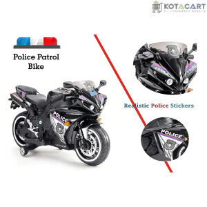 Ride-on Kids Rechargeable Police Bike | Same-Day Delivery in Delhi NCR