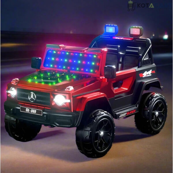 Battery operated Kids Mercedes 4x4 Big Size Red Jeep  | 12V Battery | Sturdy Material | Max Load 50 KG | Same-Day Delivery in Delhi NCR