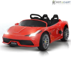 Ferrarri Kids Red Supercar | 12V Battery | Sturdy Material | Max Load 35 KG | Same-Day Delivery in Delhi NCR