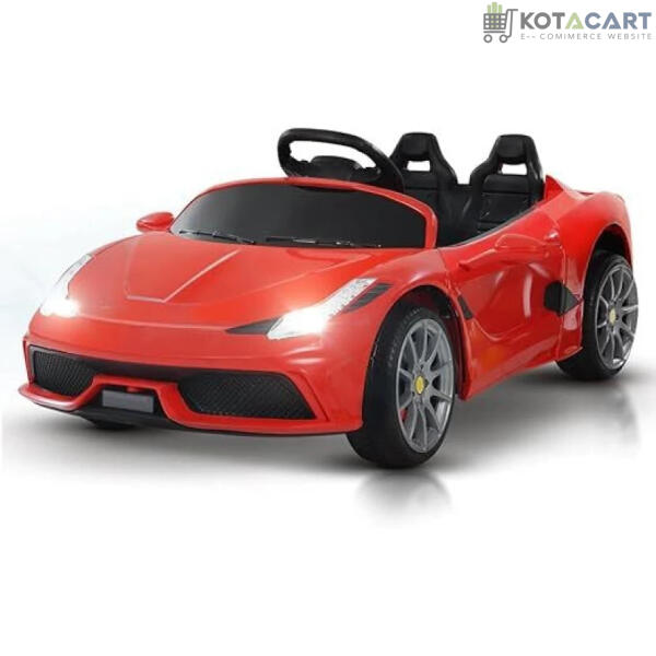 Ferrarri Kids Red Supercar | 12V Battery | Sturdy Material | Max Load 35 KG | Same-Day Delivery in Delhi NCR - Image 6