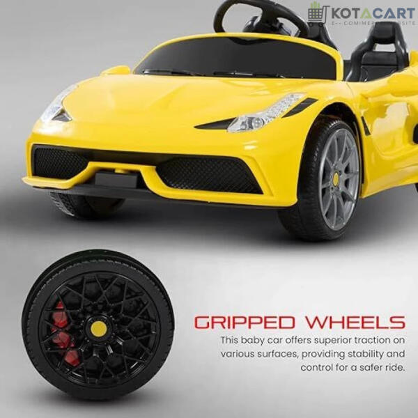 Ferrarri Kids Supercar | Z8 Battery | Sturdy Material | Max Load 45 KG | Same-Day Delivery in Delhi NCR