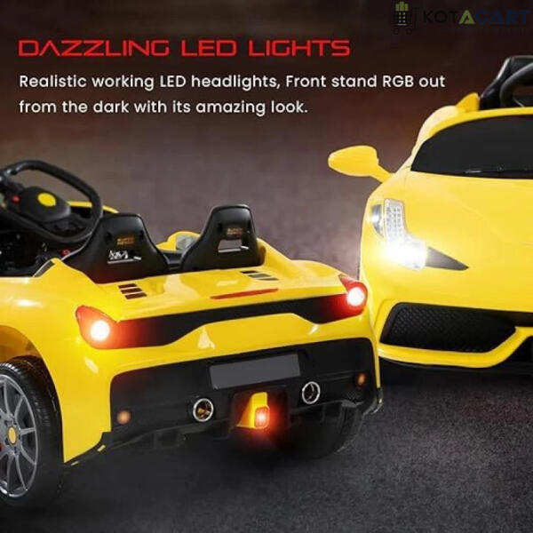 Ferrarri Kids Supercar | Z8 Battery | Sturdy Material | Max Load 45 KG | Same-Day Delivery in Delhi NCR - Image 2