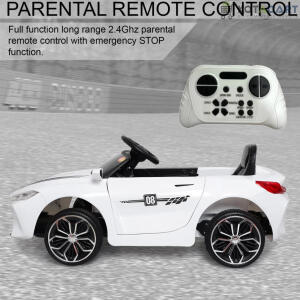 Ferrarri Kids white Supercar | 12V Battery | Sturdy Material | Max Load 45 KG | Same-Day Delivery in Delhi NCR