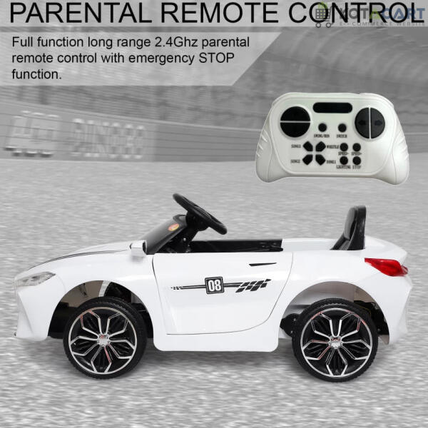 Ferrarri Kids white Supercar | 12V Battery | Sturdy Material | Max Load 45 KG | Same-Day Delivery in Delhi NCR - Image 3