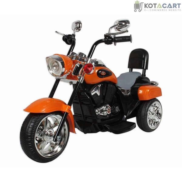 Battery Operated Motorcycle For Upto 5Years Old Kids (Orange) | Same-Day Delivery in Delhi NCR