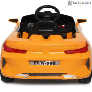 Yellow Supercar for Kids | 12V Battery | Sturdy Material | Max Load 35 KG | Same-Day Delivery in Delhi NCR